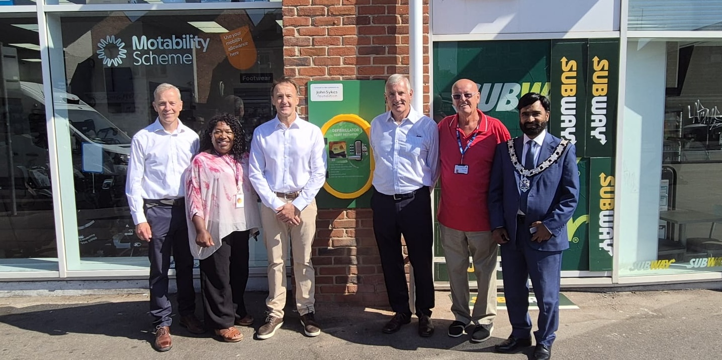 New Defibrillator installed on Oxford Road